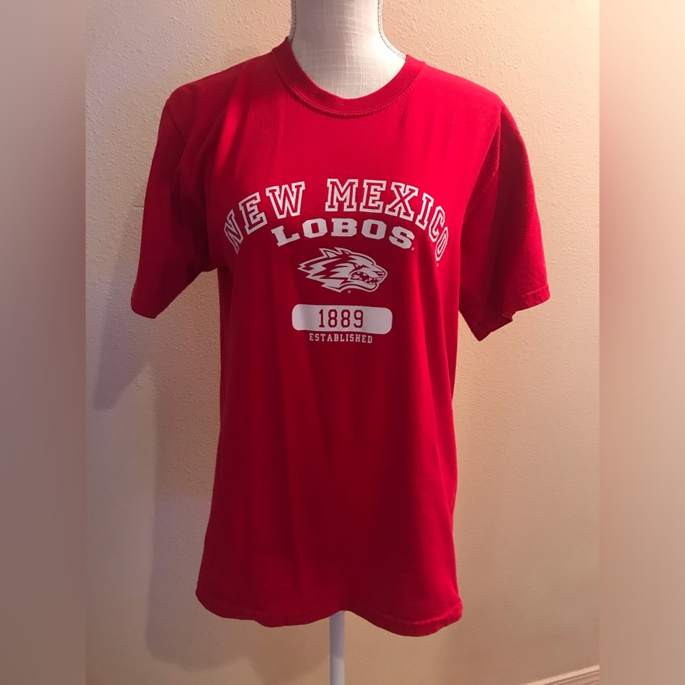 New Mexico Lobos short sleeve crewneck top cotton t shirt